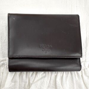AUTHENTIC Prada wallet. Chocolate brown.